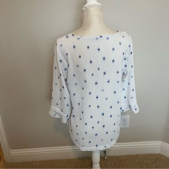 41 Hawthorn White and Blue Shirt Size Medium - Picture 4 of 6